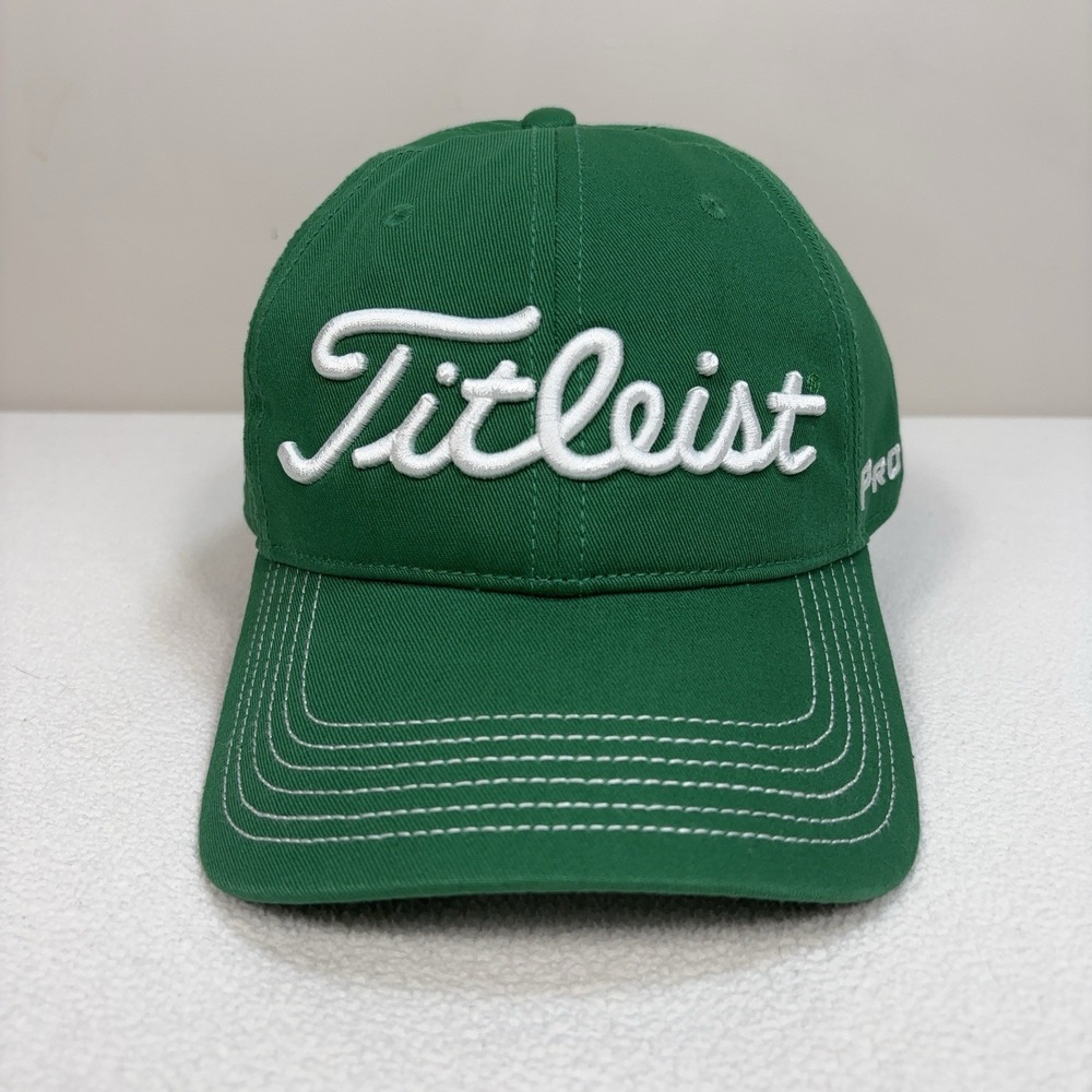 NEW Titleist FJ  Pro V1 Contrast Stitch Hat Men's One Size Green Golf FootJoy